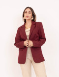 Blazer Alfaiataria Forrado Vinho