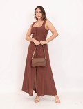 Vestido Emma Linho Marrom