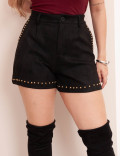 Short Suede Preto