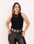 Blusa Tricot Modal Preto