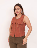 Colete Misha Marant Caramelo