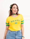 T-Shirt Brasil Amarelo