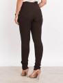  Calça Cigarrete Helanca Marrom