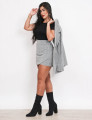 Blusa Gola Redonda Preto