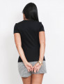 Blusa Gola Redonda Preto