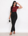 Blusa Gola Redonda Vinho