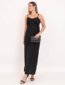Vestido Noronha Fenda Preto
