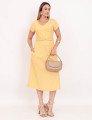 Vestido Carmen Linho Amarelo