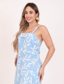 Vestido Marisa Folhas Azul