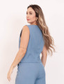Colete Alfaiataria Azul