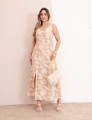 Vestido Vitória Laise Bege