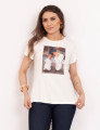 T-shirt Aplique Tênis Off