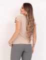 Blusa Manga Babadinho Nude