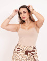 Blusa Alça Básica Nude