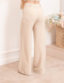 Calça Pantalona Alfaiataria Bege