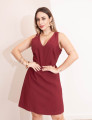 Vestido Helena Tubinho Vinho