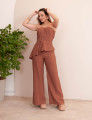 Conjunto Tassia Assimétrico Marrom