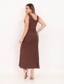 Vestido Ivy Longo Marrom