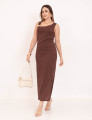 Vestido Ivy Longo Marrom