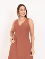Vestido Helena Tubinho Marrom