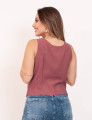 Blusa Alça Decote Rose