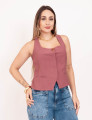 Blusa Alça Decote Rose