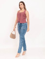 Calça Bolso Jeans Escuro