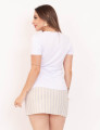 Blusa Gola Redonda Branco