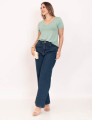 Blusa Básica Decote V Verde