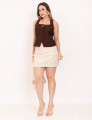 Short Saia Listras Bege