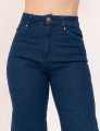 Calça Wide Leg Jeans Escuro