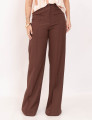 Calça Pantalona Lapela Marrom