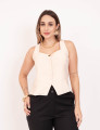 Blusa Alça Decote Bege