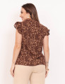 Blusa Visco Amarração Marrom