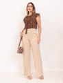 Pantalona Viscolinho Areia