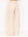 Calça Pantalona Lapela Bege