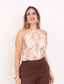  Blusa Cava Americana Abstrato Nude 