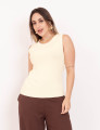 Regata Tricot Modal Amarelo