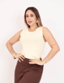 Regata Tricot Modal Amarelo