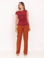Blusa Viscolinho Alça Vinho