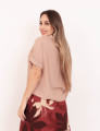 Camisa Cropped Visco Nude