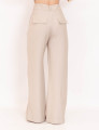 Pantalona Alfaiataria Pregas Areia