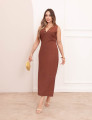 Vestido Longuete Carmela Marrom