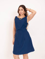 Vestido Nina Evasê Marinho