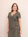 Cropped Misha Fivela Verde