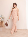 Calça Pantalona Devorê Rose