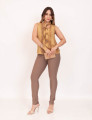 Calça Bengaline Skinny Castor