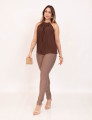 Blusa Cava Americana Marrom