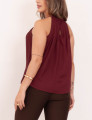 Blusa Cava Americana Bordo