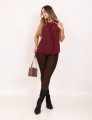 Blusa Cava Americana Bordo